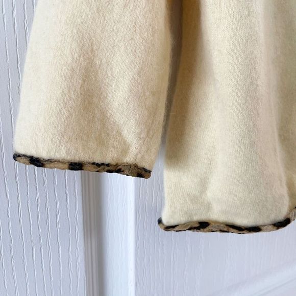 Banana Republic Medium (Petite) Lamb Wool, Rabbit Hair, & Silk: Yellow Sweater w - Picture 3 of 8